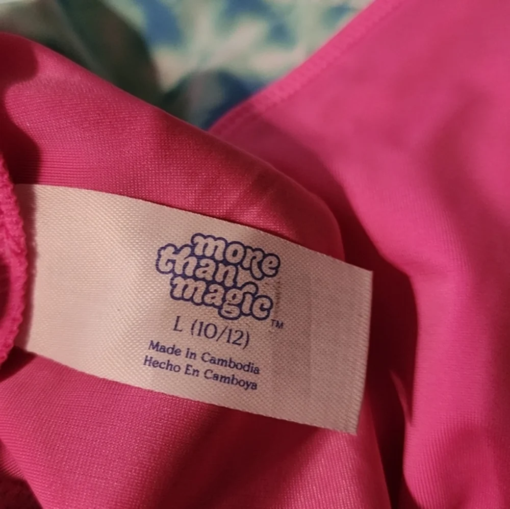Swim Shirt Coverup Board Shirt Beach‎ Pink Blue Large More Than Magic A295